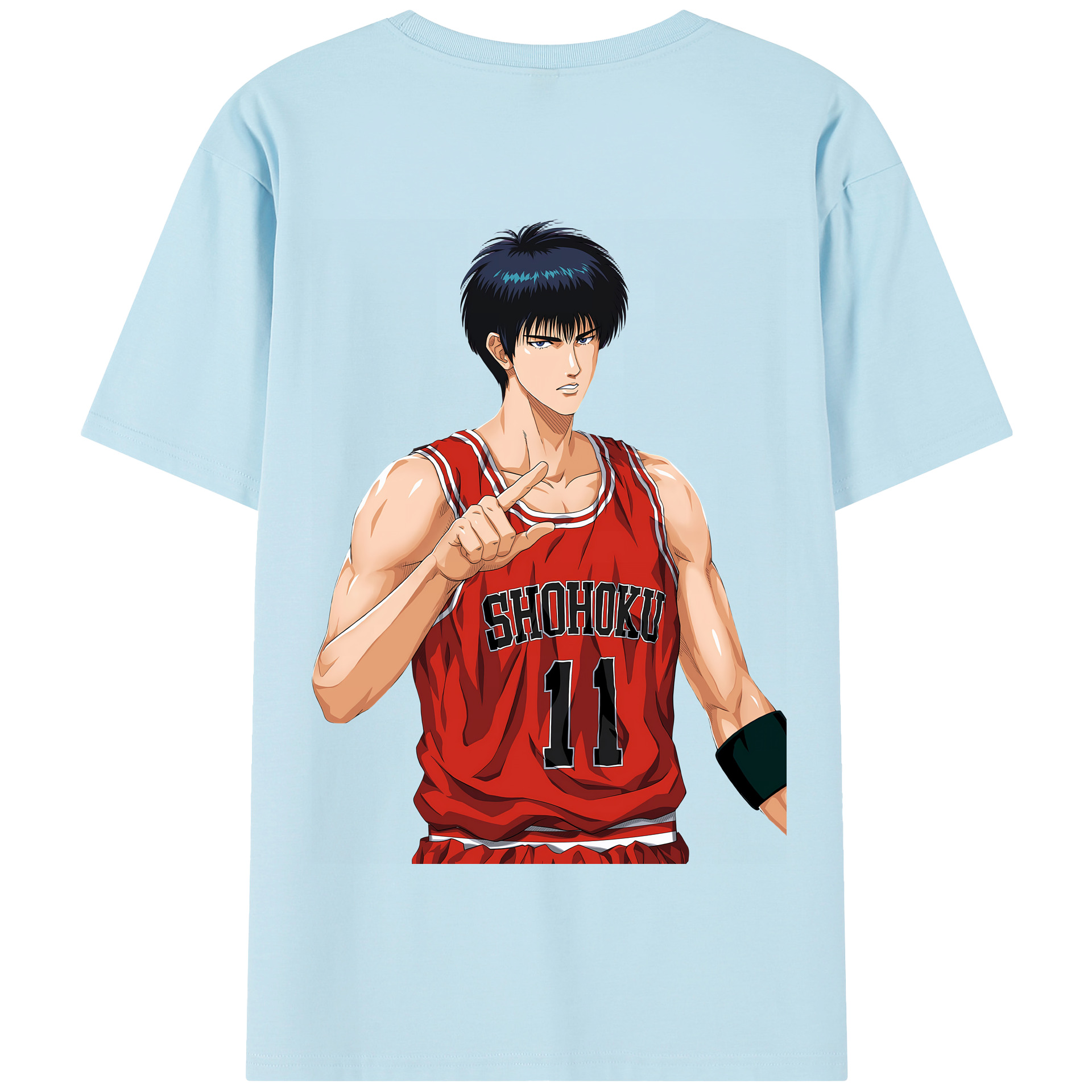 SLAM DUNK／スラムダンク 綿100％半袖Tシャツ（背面プリント）